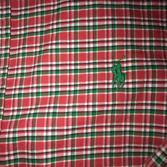 Red/green Ralph Lauren button down - Picture 2 of 3